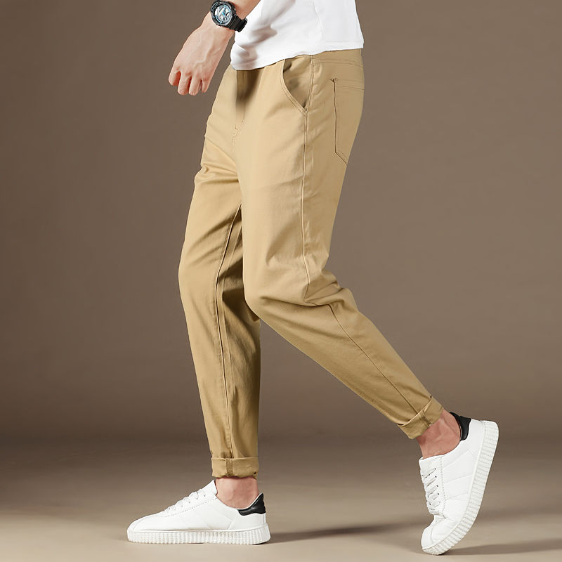 

2020 Men Spring Summer Straight Loose Fat Plus Straight Loose Pants Men's Trousers Sports Pants Fashionable Fitness Joggers L67, Black