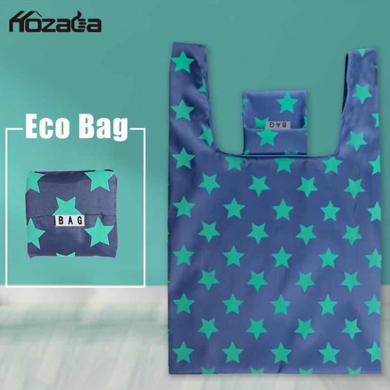 

Hozada Eco Bag Reusable Eco-Friendly Grocery Foldable Shopping Bags Small Size Quality Folding Tote Bag