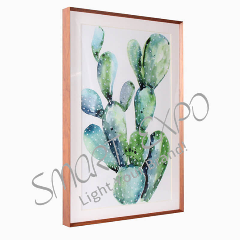 

Sleek Aluminum Wood-Like Picture Frame Calligraphy and Painting Decorative Frame Art Exhibition Display Box (E09A3M H42mm)