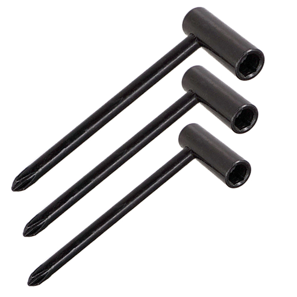

3pcs Guitar Neck Adjustment Hexagonal Wrench For Guitar Repair Parts Black