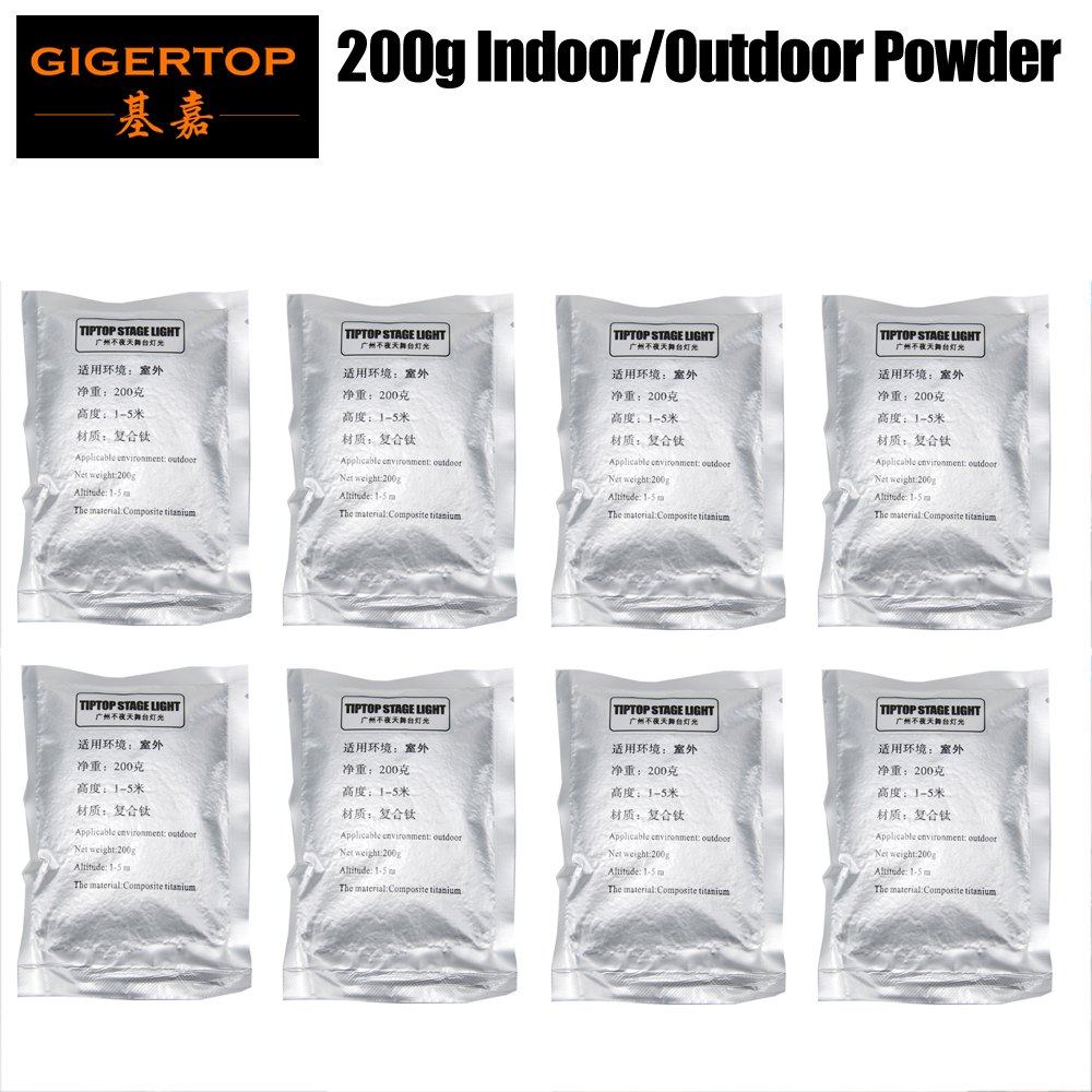 

TIPTPO 8 Bag Mental Powder for Stage Cold Spark Fountain Machine for Wedding Disco Party EMS Freeshipping Indoor Outdoor Powder