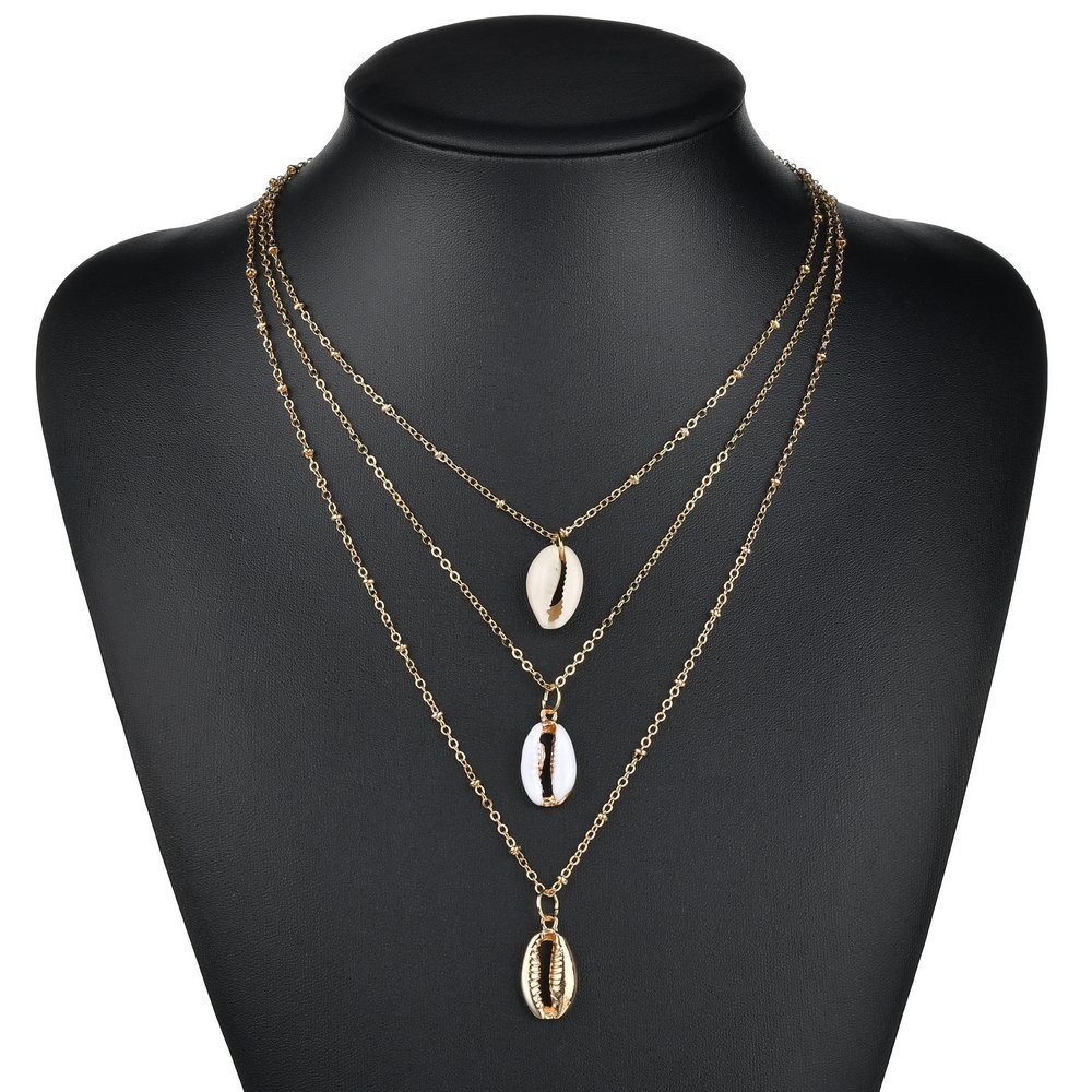 

Women Shell Jewelry Accessories Popular Natural Shell Manual Necklace Women's Multi-storey Necklace Small Ornaments