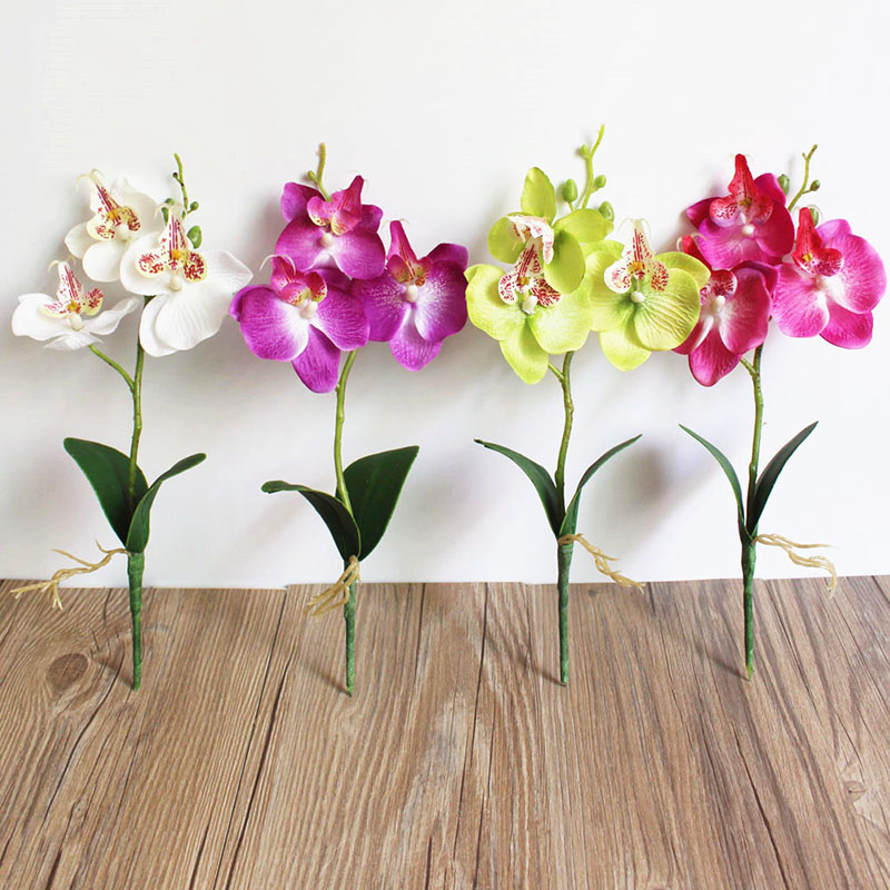 

High simulation flower phalaenopsis orchid plants Phalaenopsis Orchids Decoration For Home 29 CM/PC Flower Head Diameter 6CM, Purple