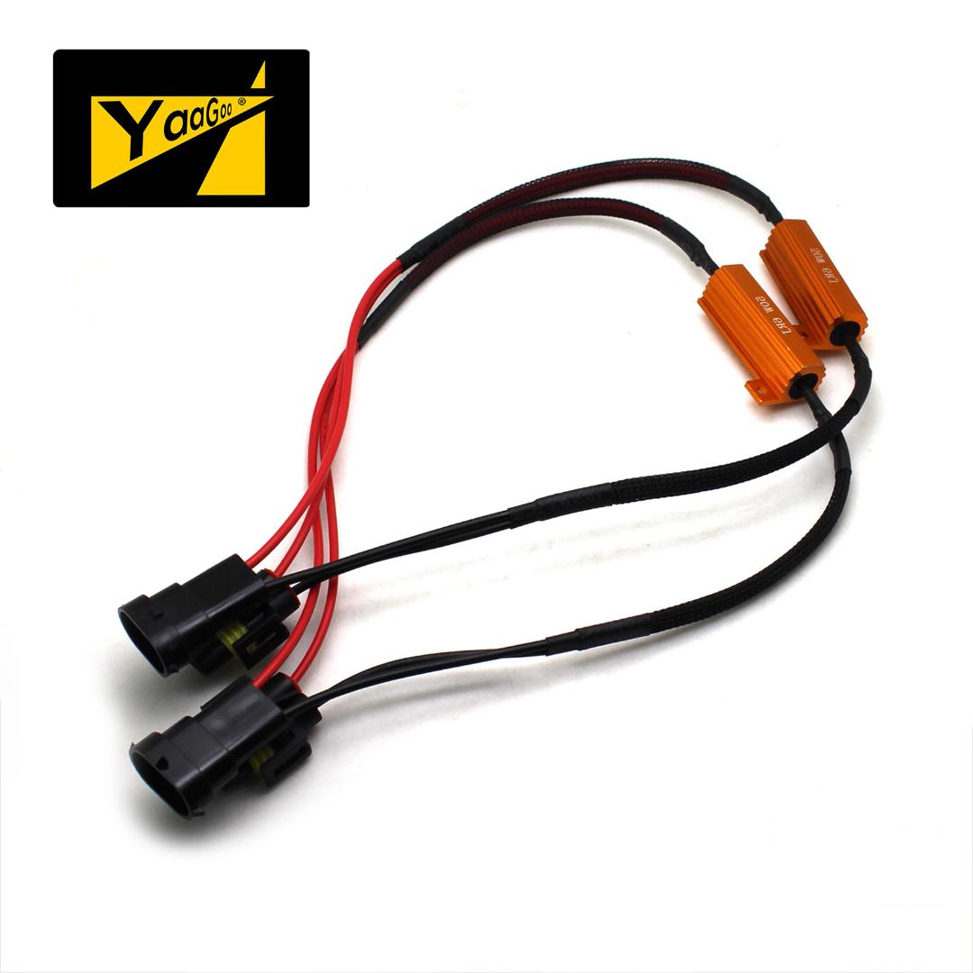 

YaaGoo LED Light Load Resistor Decoder Fix Hyper Flash Problem (Pack of 2) 9005 9006 H8 H9 H11