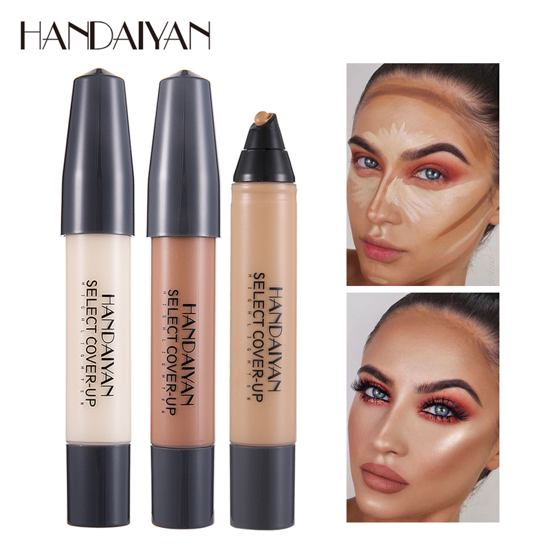 

HANDAIYAN Select Cover Up Concealer Long Lasting Waterproof Highlighter Face Moisturizer Cream Contour Stick Makeup Concealer, Mixed color