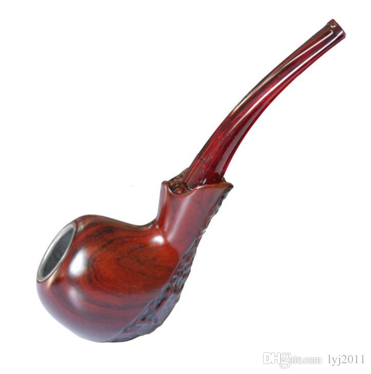 

Nostalgic old texture, bakelite, short pipe, metal circulating filter wood pipe