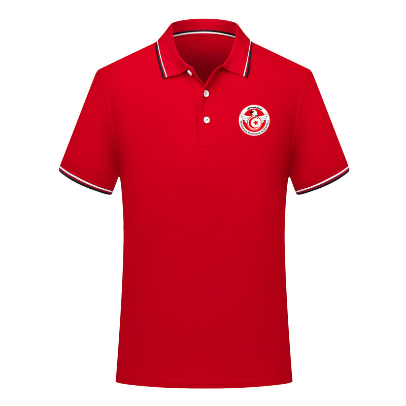 

2020 Tunisia national team Polo shirts soccer jerseys Soccer Polos 2020 Tunisia national team Short Sleeve polos football Polos Fans Tops, Black