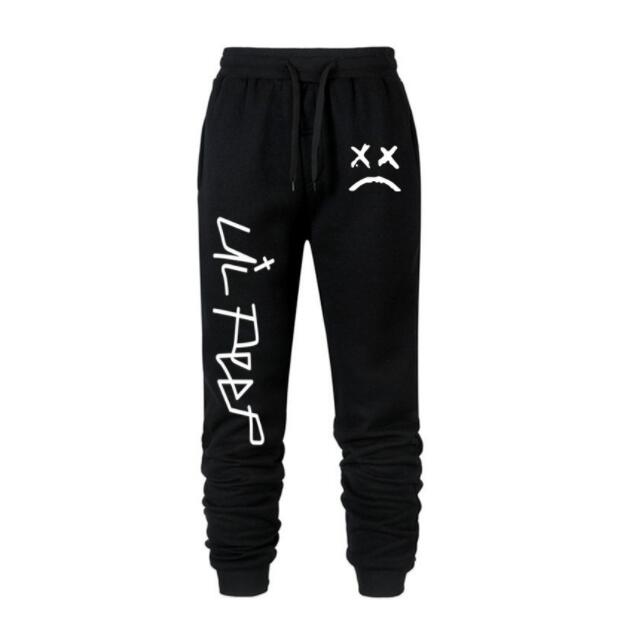 

Fashion Drawstring Pants Solid Men Pant Loose Fit Trousers Cotton Elastic Waist Long Pants Sweatpants Skinny Pencil Pants, Black