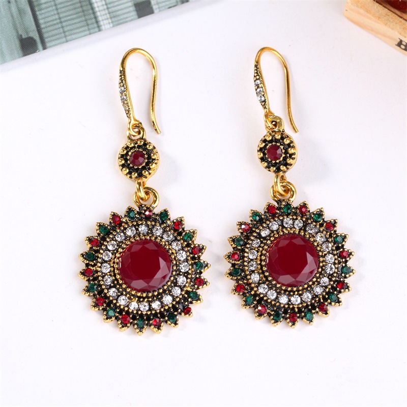 

Boho Crystal Long Tassel Drop Earrings 2020 Solar Flower For women Ethnic Geometric Sign Dangle Statement Earring Fashion Jewelry EH4281