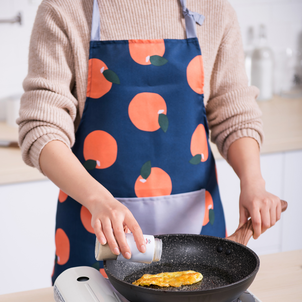 

1Pcs Kitchen Apron Creative Orange Pattern Restaurant Cooking Aprons Women Apron Kitchen Accessories