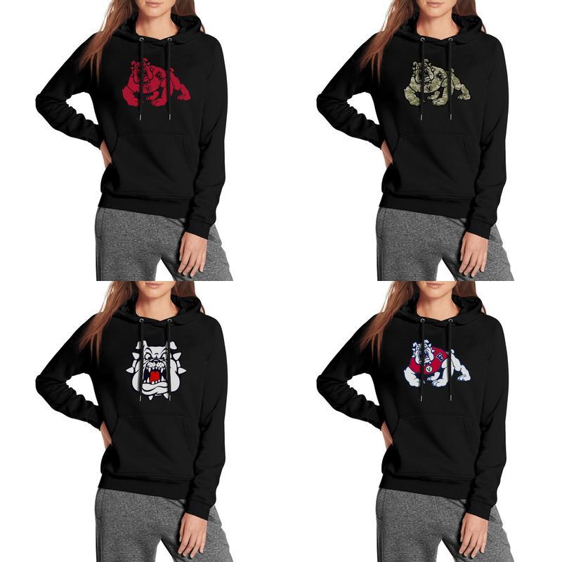 Con cappuccio Pullover Hoodie morbide caldo inglese Bulldog Francese Nero Uomini Felpa