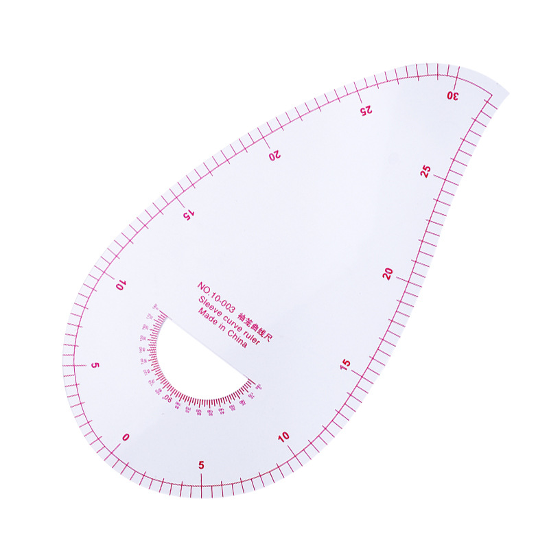 

2PCS Plastic Multifunctional Sleeve Curve Ruler Measure Plastic Dressmaking Tailor Sewing Cutting Rulers Quilting Tools