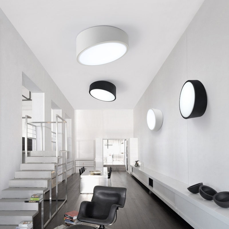 

Nordic Creative Beveled Cylinder Ceiling Lights Simplicity Round Led Lighting