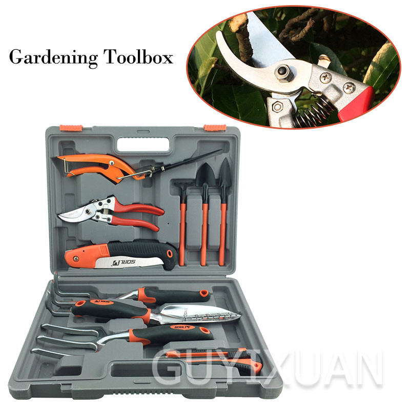 

14 Piece Gardening tools Home garden flower planting vegetable potted flower pruning tool planting tool set