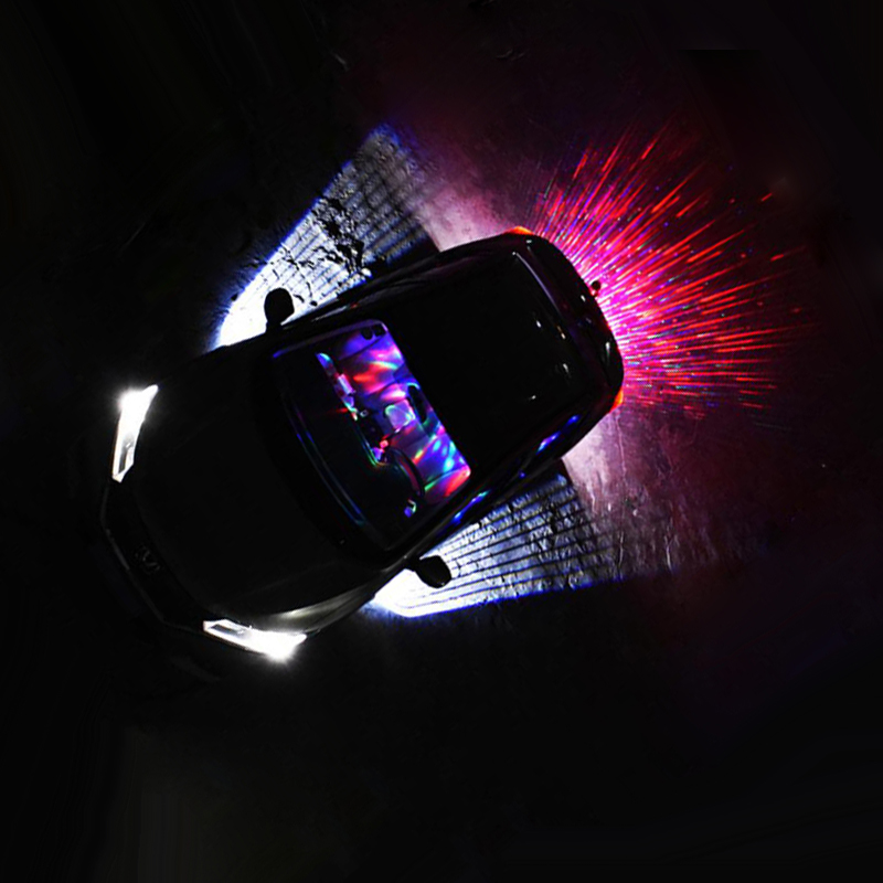 

Car laser projector welcome ambient ghost light warning decorative fog led indicator turn signal day time running lamp