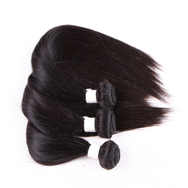 

silky straight hair bundle can be bleached and dyed 100g 3pcs malaysian virgin human hair extensions