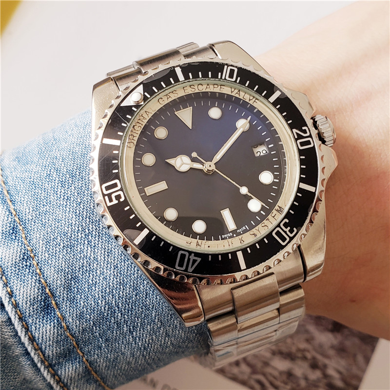 

Swiss brand men watches stainless steel mechanical automatic movement watch for men deep high quality designer watch sea montre de luxe, Slivery;brown