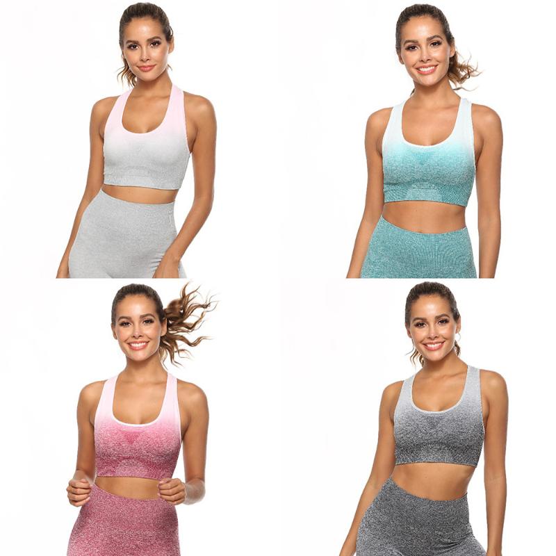 

Women Fitness Bra Seamless Workout Top Sports Wear for Women Gym Padded Push Up Sports Bra Seamless Top Gym Sexy Girl Quick Dry, Pink