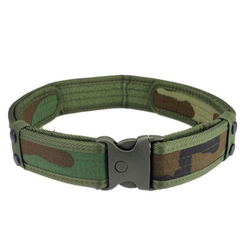 

Tactical Belt Buckle Belt Hiking Camping Trekking Hunting Training Battle, Green