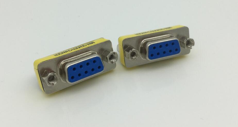 9 Pin RS-232 DB9 RS-485 Male to Male Serial Cable Gender Changer Coupler Adapter