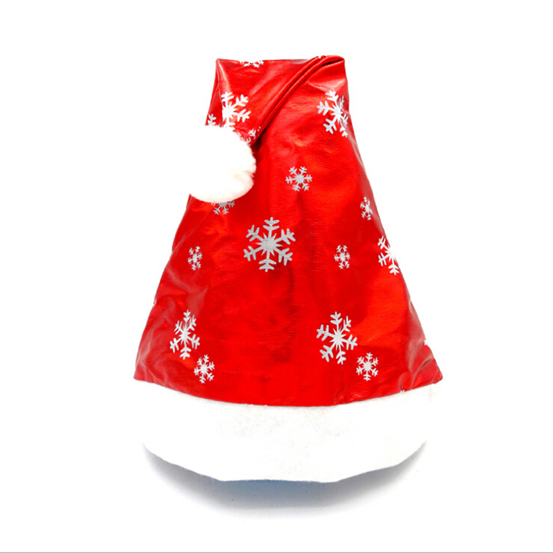 

3 Colors Christmas Cap Thick Ultra Soft Plush Santa Claus Holiday Fancy Dress Hat