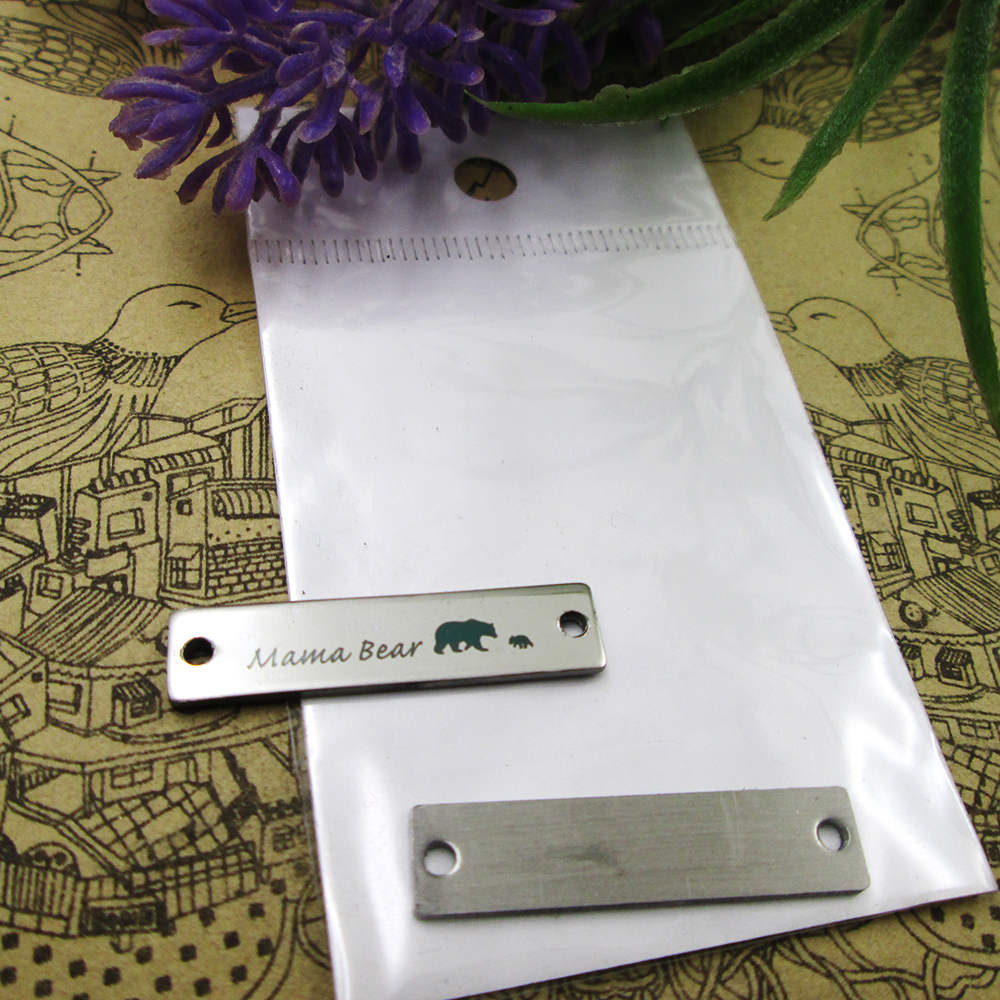 

40pcs--"Mama bear one baby bear"stainless steel charms more style for choosing DIY Charms pendants for necklace
