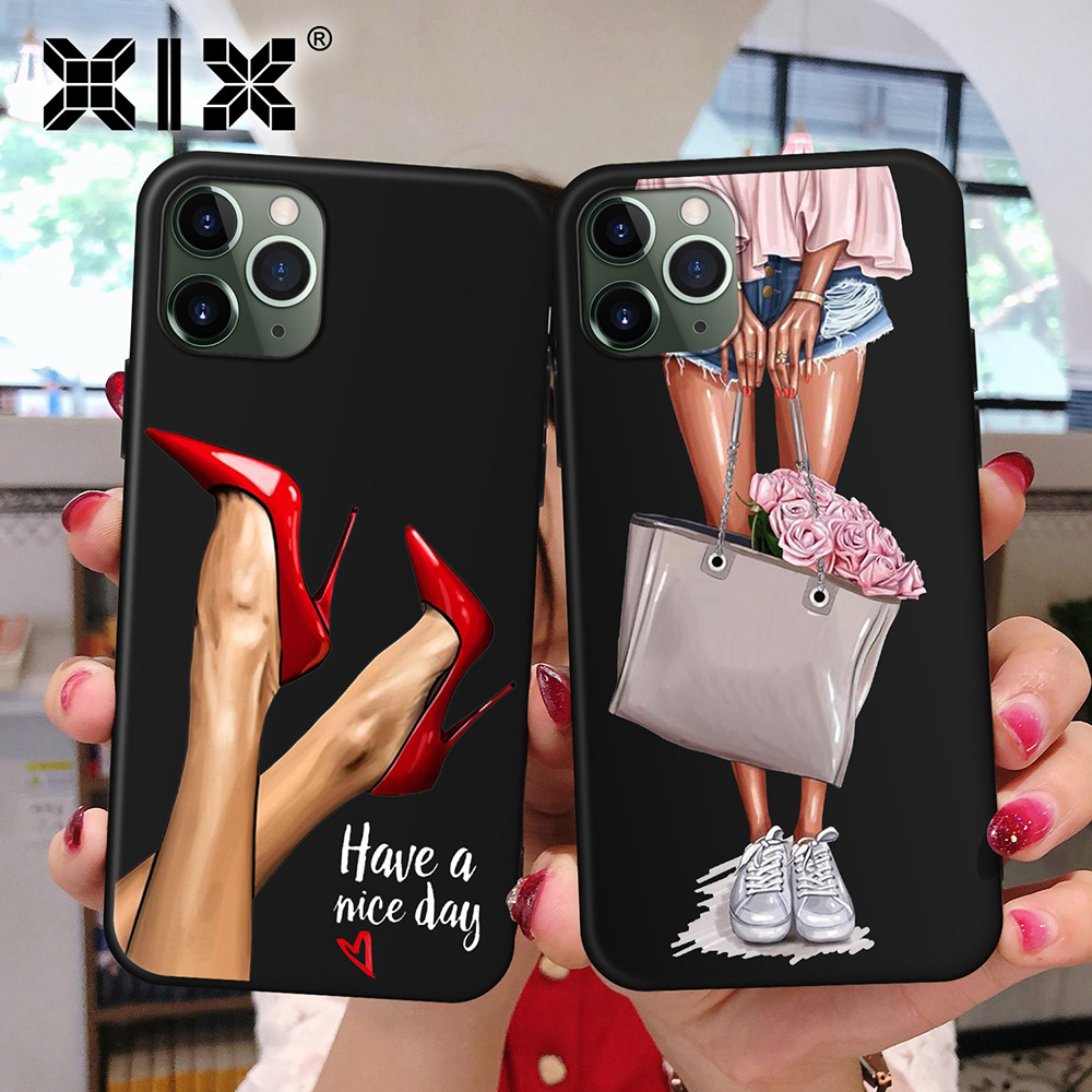 

XIX for Black iPhone 11 Pro Case 5 5S 6 6S 7 8 Plus X XS Max Women for Cover iPhone 7 Case Soft TPU for iPhone XR Case