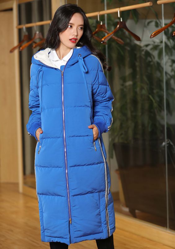 

Duck Down Jacket Women Winter 2019 Outerwear Coats Female Long Casual Light ultra Warm Puls Size Jacket, Blue