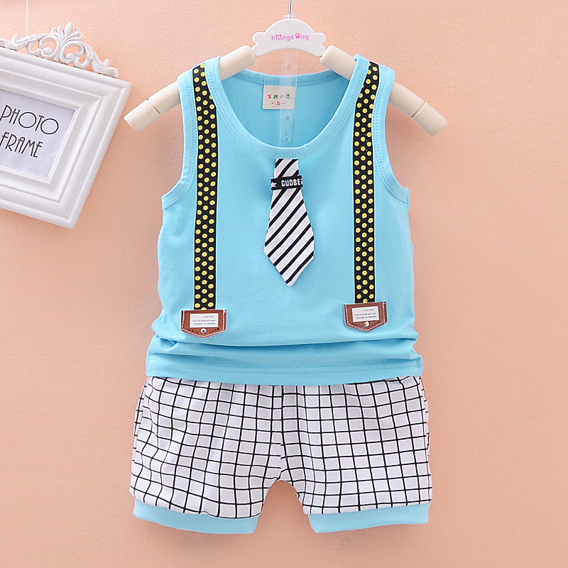 

Children Cotton Clothing Cute Baby Boy Girl Embroidered Hat Vest Shorts 2Pcs/Set Infant Cartoon Fashion Clothes Tracksuits, Beige