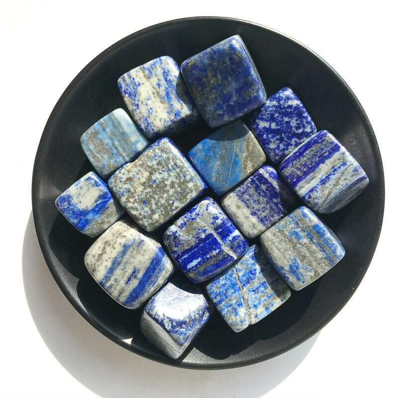 

100g Natural Cube Lapis Lazuli Tumbled Stone Cube Original Ore Specimen of Rock Crystal Natural stones and minerals for home decor