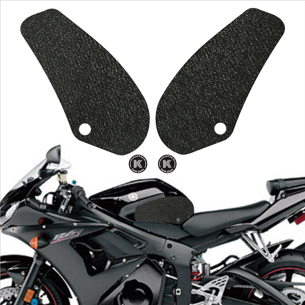 

Motorcycle knee protection stickers frosted fuel tank traction pad waterproof decals for YAMAHA 2003-2005 YZF-R6 YZFR6, K-tg01-004-cle