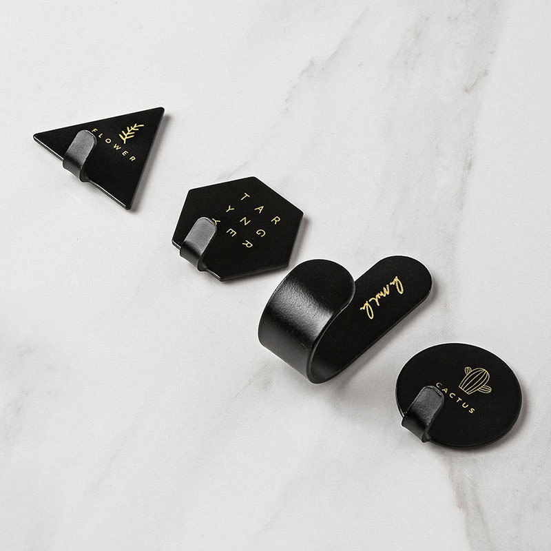 

4Pcs Minimalist Letter Cactus Key Bag Hook Wall Mount Coat Clothes Hanger Rack Stand Hanger Hook