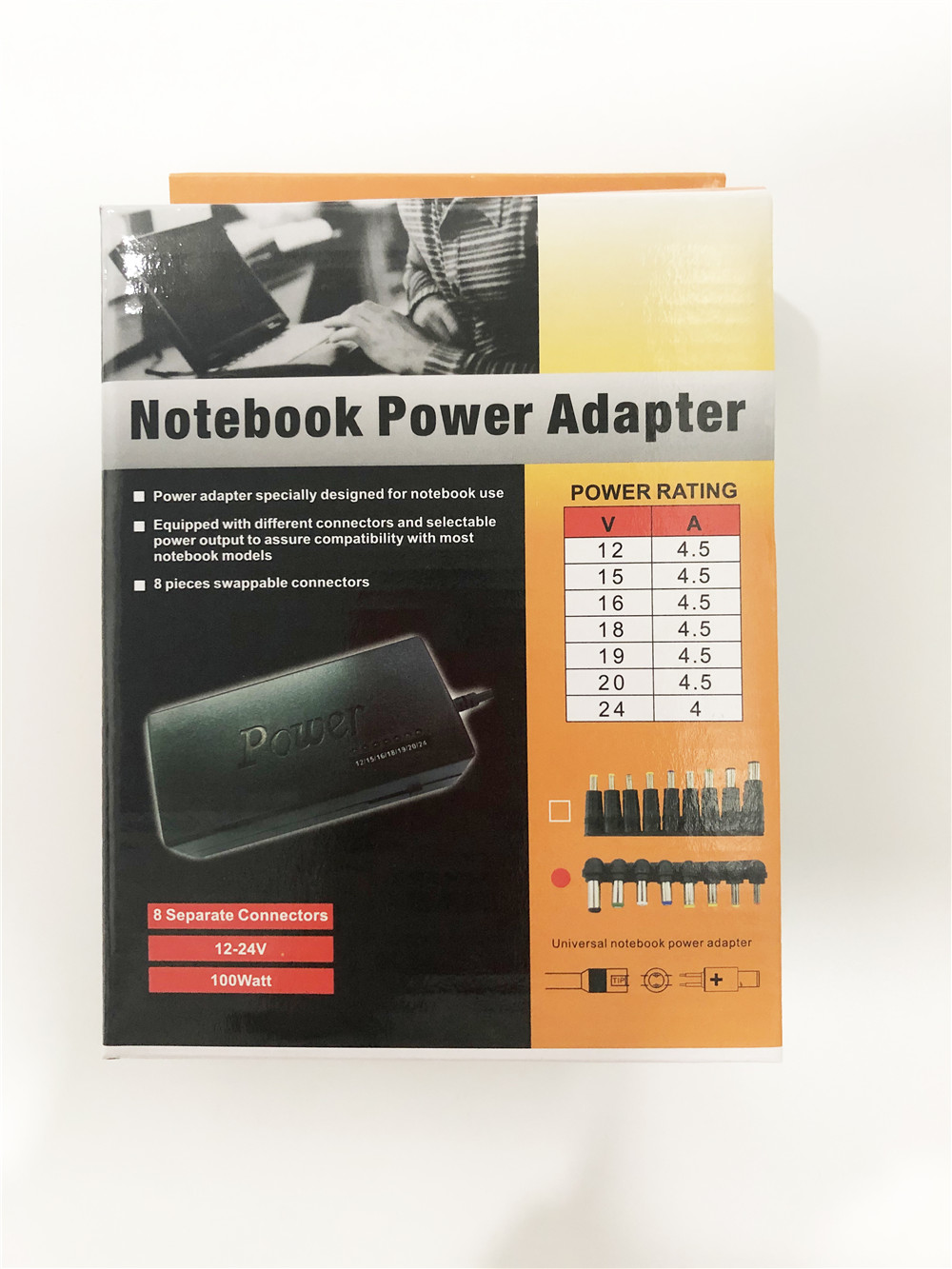 

Hot Universal 96W AU EU UK US Laptop Notebook 12V-24V AC Charger Power Adapter with 8 Connectors