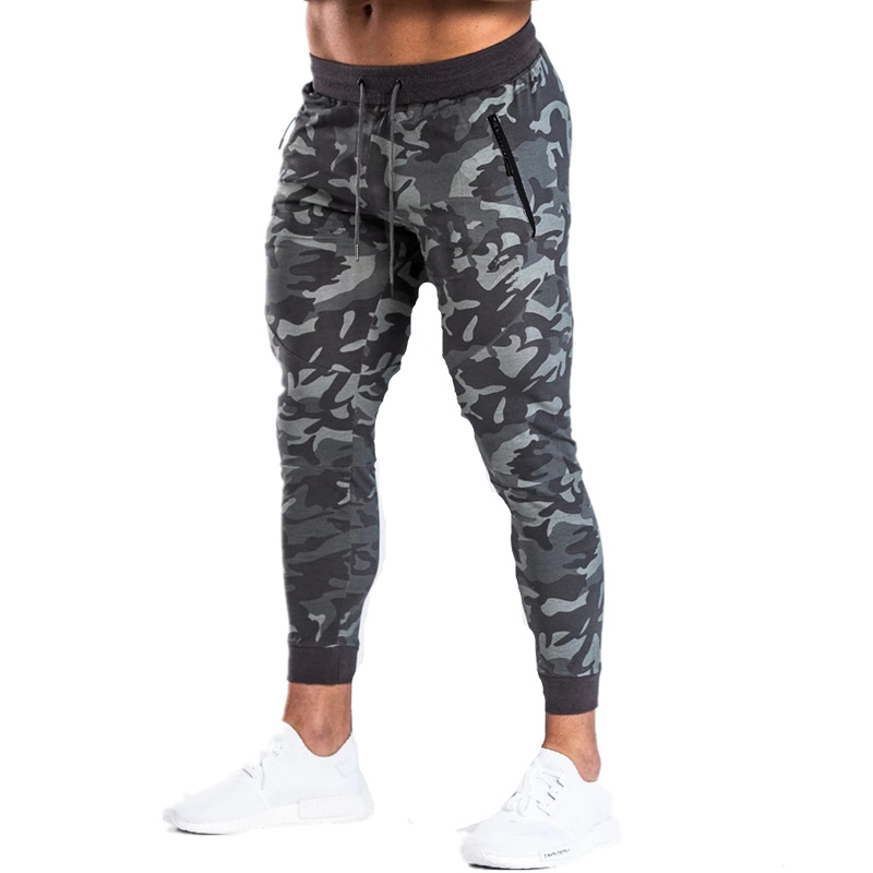 

New Men's camouflage Sweatpants Fitness Joggers 2020 Autumn Male fashion High Street Hip Long Trousers Harem Pants Sweatpant, Black