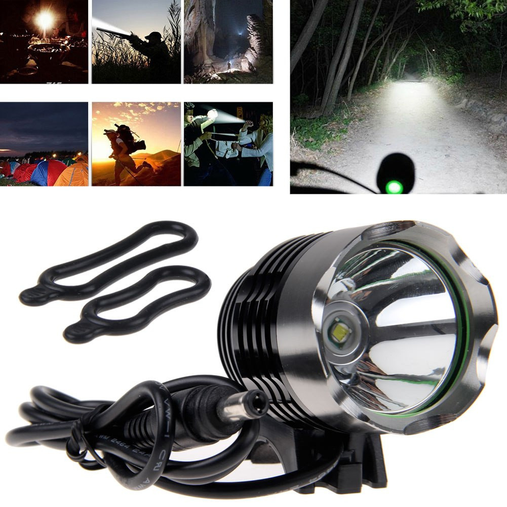 For Bicycle Head Light Front Handlebar Lamp Flashlight 3000LM Waterproof LED USA