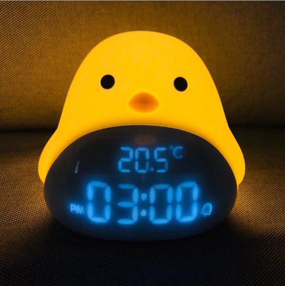 

Kids Alarm Clock Multi-function Electronic Snooze Alarm Mute Bedside Night Light Smart Children Clock
