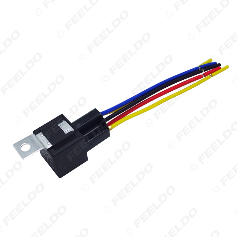 

wholesale Car alarm Automotive JD1914 5-pin 12VDC 40/30A Constant-Closed Relay Controller With Wire Harness #3909
