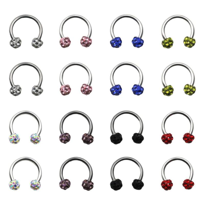 

Other Industrial Piercing 1 Pcs Pack Fashion Spiral Stainless Steel Rod Nose Ring Different Color Body Jewelry Woman Accessories
