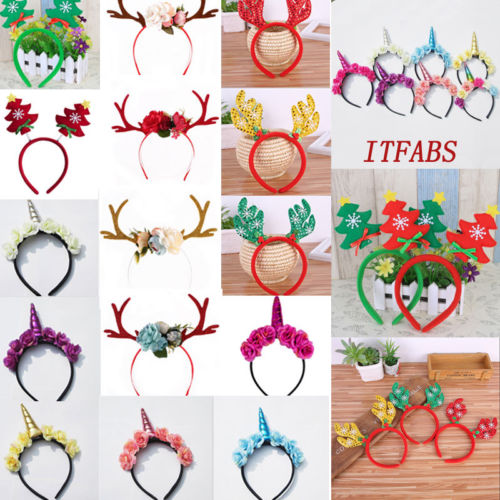 

CHRISTMAS HEADBOPPER Kids Adult Headbands Head Bopper Novelty Fun Fancy Dress UK