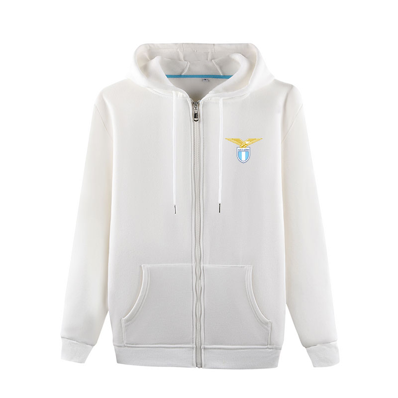 SS Lazio 2020 Autumn Soccer Sportswear Fashion Sweater Men's Football Outdoor Wear Jogging Warm Clothing Casual Autumn Jacket