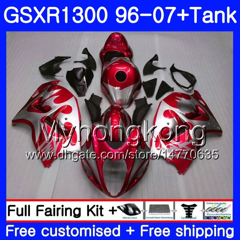

Fairing For SUZUKI Hayabusa GSX-R1300 1996 1997 1998 2007 333HM.195 GSXR 1300 GSXR1300 Red silvery 96 97 98 99 00 01 02 03 04 05 06 07 Kit, No. 1