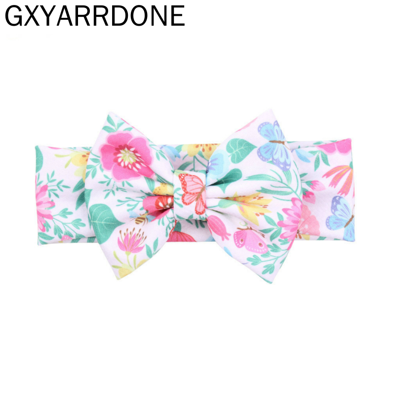 

10pcs 2020 Flower Print Headband 5" Soft Elastic Hair Bows Dots Turban Hairband Kids Hair Accessories Mujer Headwear Bandeau, 19