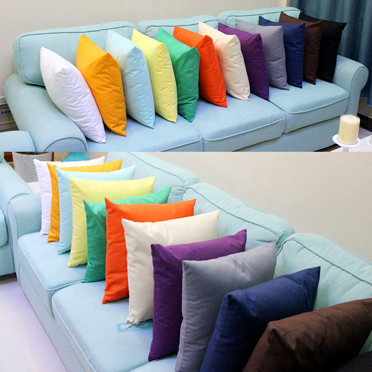 

100pcs 17x17 inches 8oz Pure Cotton Dyed Canvas Cushion Cover Solid Colors 100% Cotton Canvas Pillow Cover 100 Colors Stock Available, Supcc-34 hot pink
