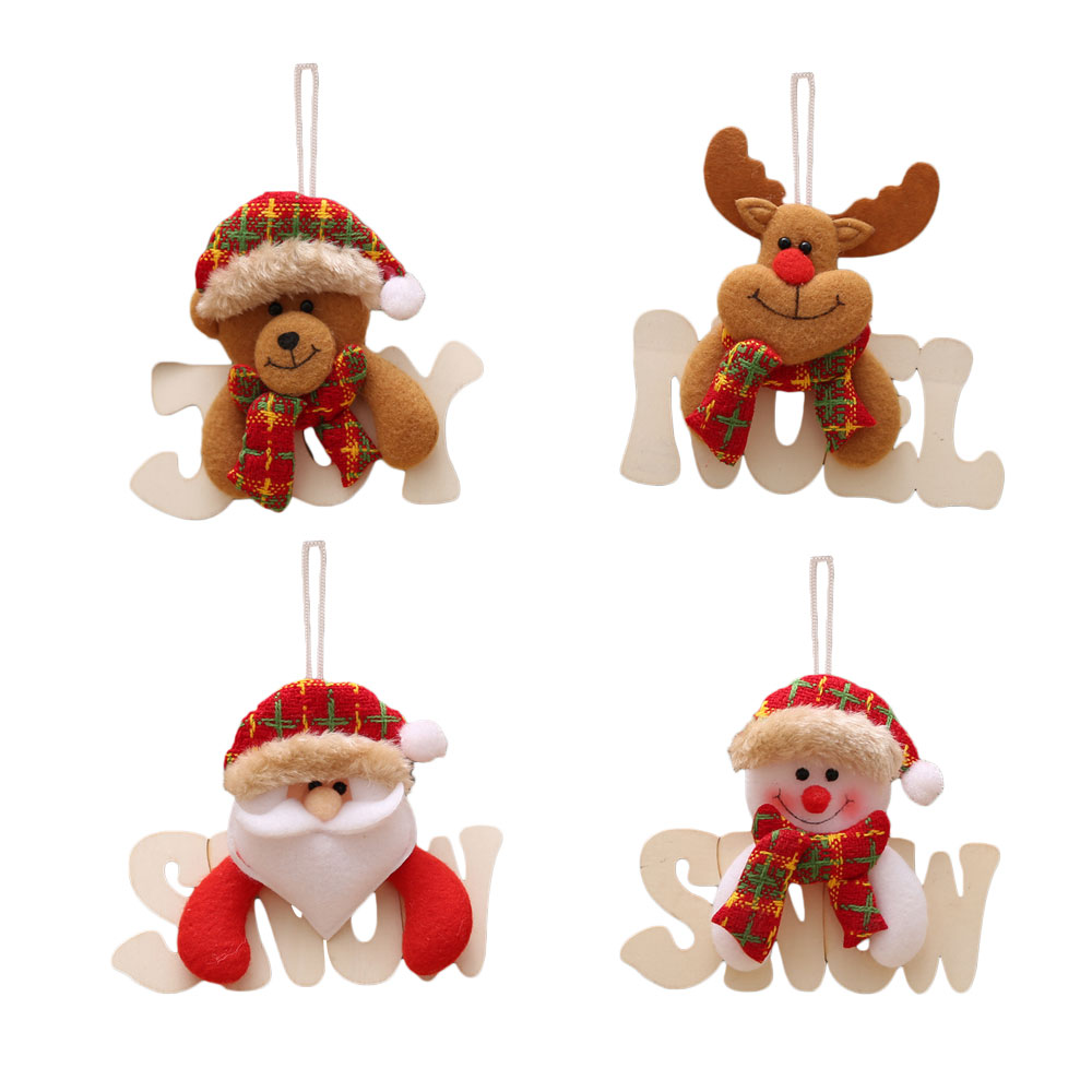 

Xmas Ornament Christmas Decoration Kawaii Santa Claus Letter Showcase Colorful Beautiful