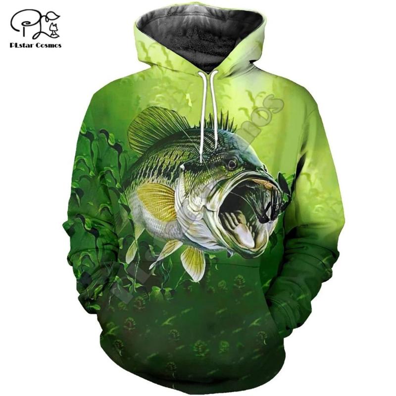

PLstar Cosmos New Animal Bass Carp Fishing NewFashion Fisher Tracksuit Funny 3Dprint Unisex zipper/Hoodies/Sweatshirts/Jacket S2