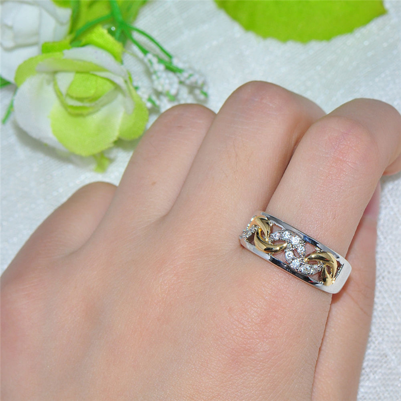 

925 Sliver VVS1 Diamond Ring for Women Sparkling Dainty Cirle Anillos White Topaz Gemstone Bizuteria Silver 925 Jewelry Ring Box