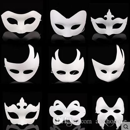 Venetian Cosplay Costume Party DIY Mask W7340 Gato Cat Blank Masquerade Mask