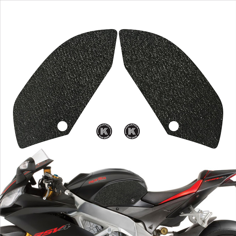 

Motorcycle fuel tank pad tank grip protection sticker KSHARPSKIN knee grip side applique for APRILIA 09-10 RSV4 R FACTORY APRC, K-tg01-075-cle