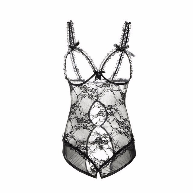 

Plus Size 4xl 5xl Open Bra Open Crotch Women Lace Sexy Lingerie Hot Transparent Babydoll Dress Costumes, Blue