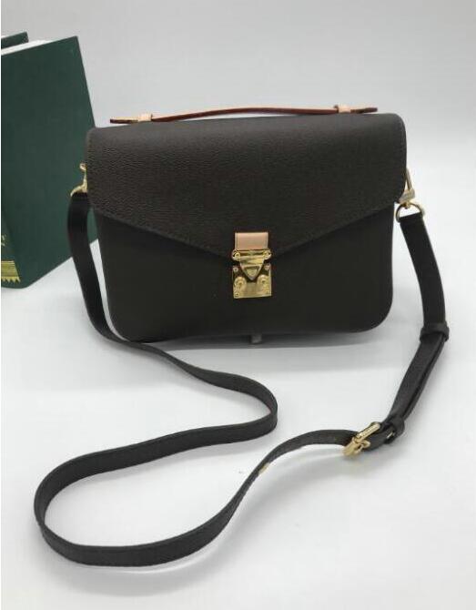 

Bags Shipping Women's Leather Pu Free Handbag Pochette Metis Shoulder Crossbody Quality Fashion Messenger High BagM40780 28x6 Xatpn, Brown flower